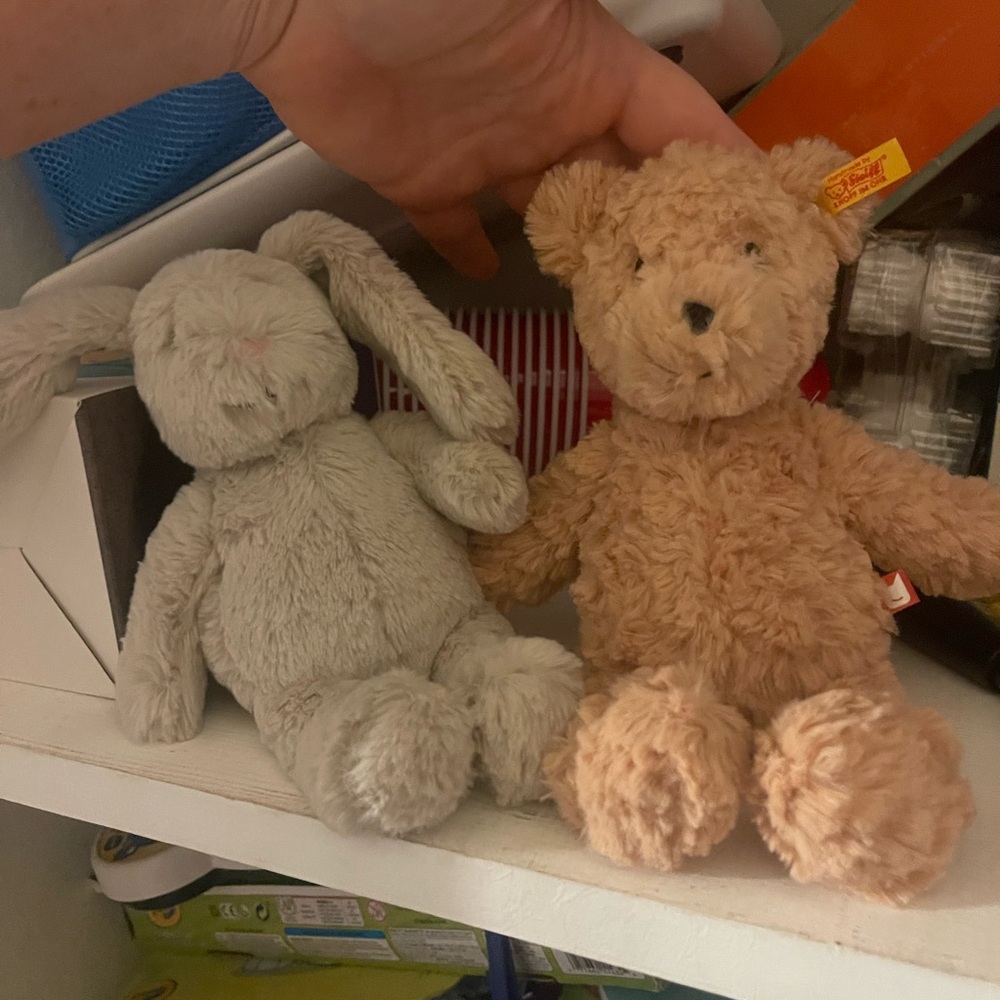 Plush Bunny and Bear Tonie steiffs
